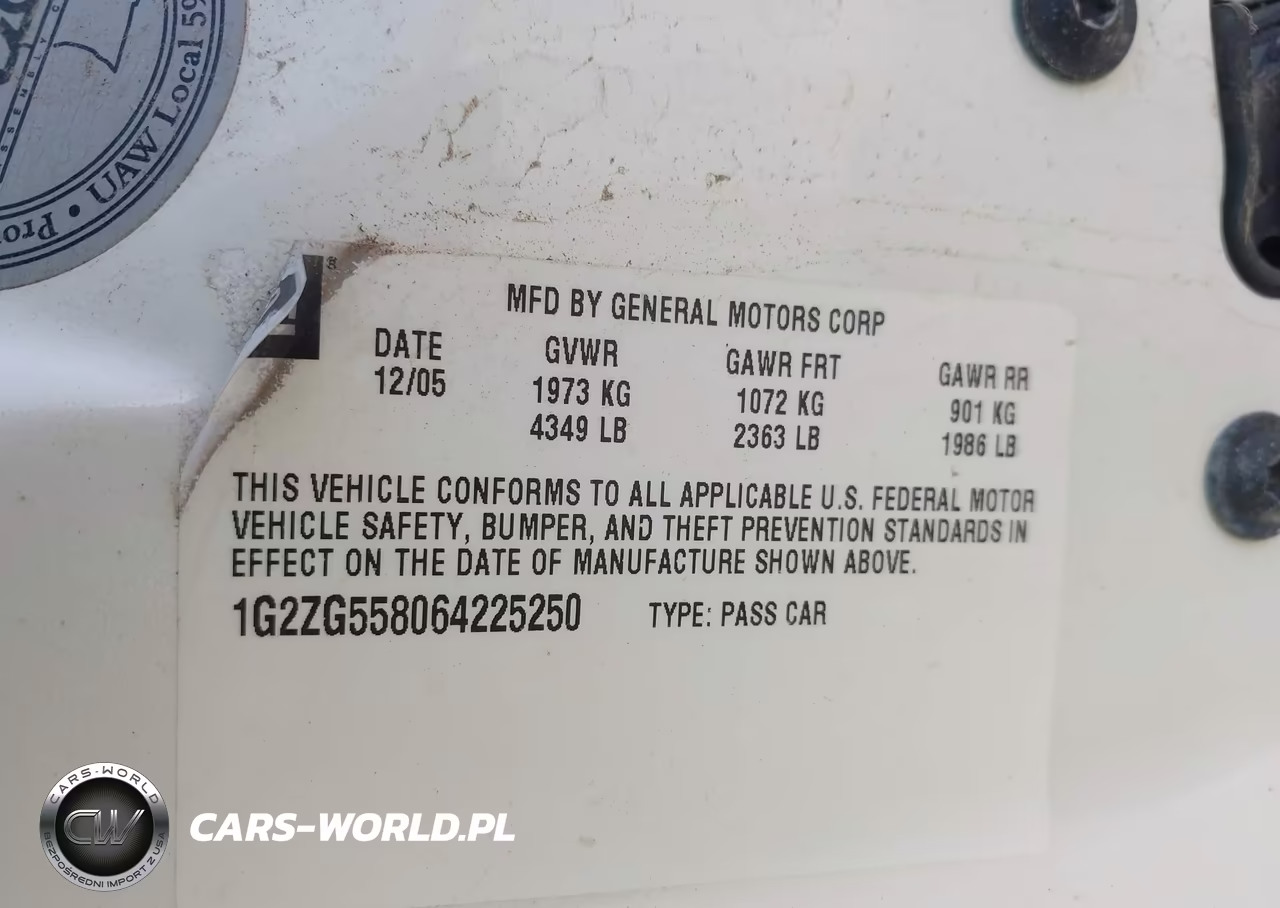 2006 Pontiac G6 VIN:1G2ZG558064225250 - 9