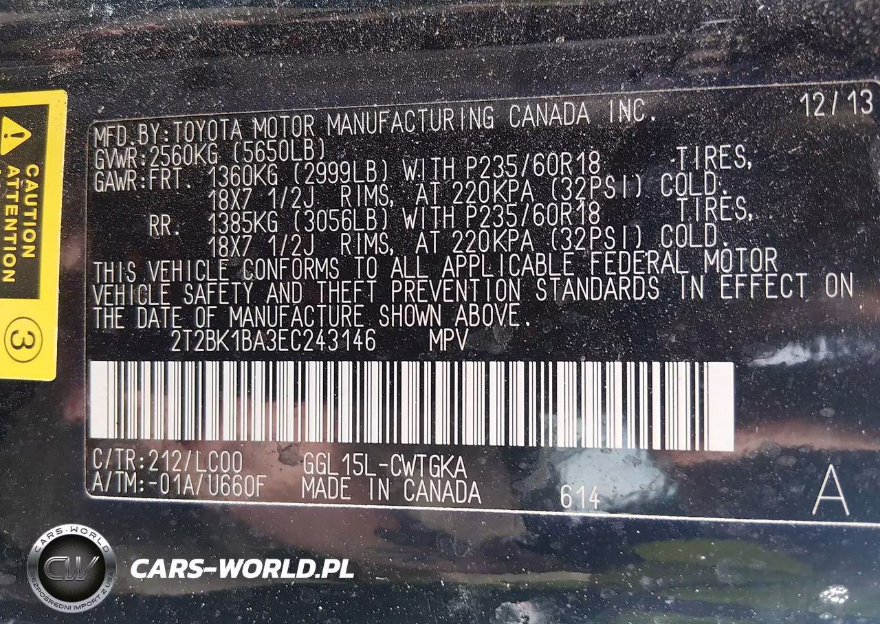 2014 Lexus Rx 350 VIN:2T2BK1BA3EC243146 - 9