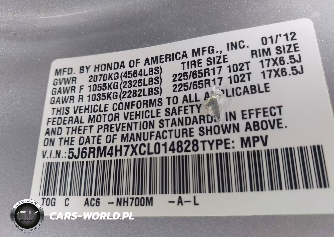 2012 Honda Cr-V Ex-L VIN:5J6RM4H7XCL014828 - 9