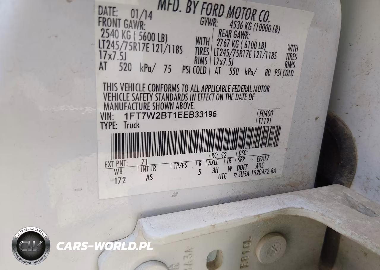 2014 Ford F-250 Xl VIN:1FT7W2BT1EEB33196 - 9