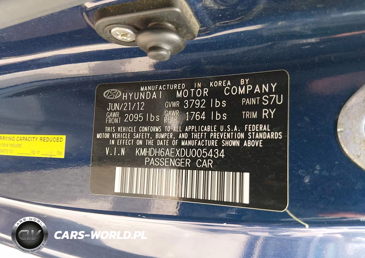 2013 Hyundai Elantra Se VIN:KMHDH6AEXDU005434 - 9