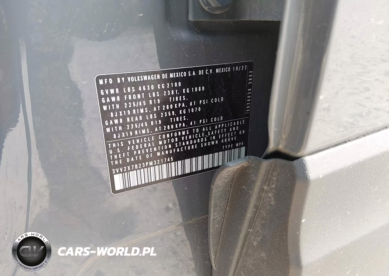 2023 Volkswagen Taos 1.5T Sel VIN:3VV2X7B23PM321745 - 9