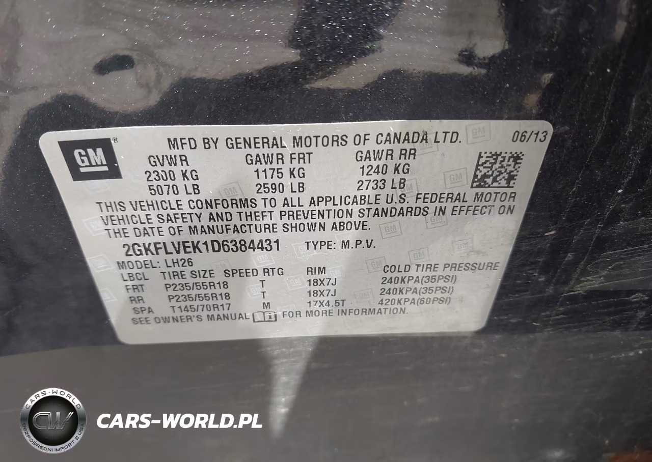 2013 GMC Terrain Slt-1 VIN:2GKFLVEK1D6384431 - 9