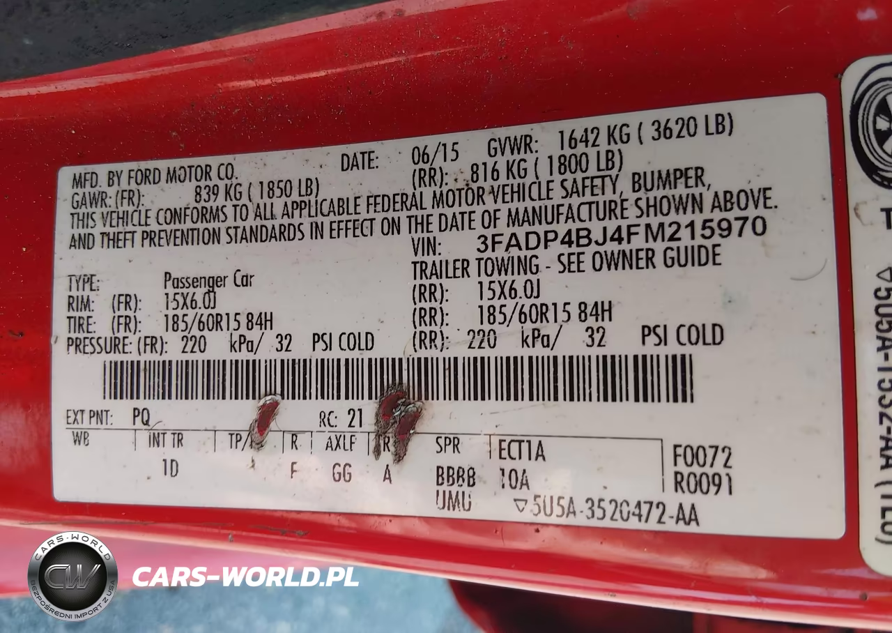 2015 Ford Fiesta Se VIN:3FADP4BJ4FM215970 - 9