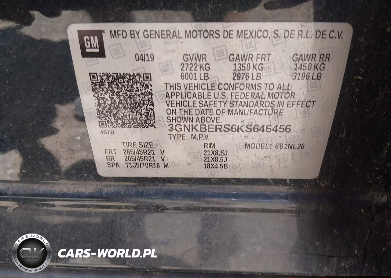 2019 Chevrolet Blazer Rs VIN:3GNKBERS6KS646456 - 9