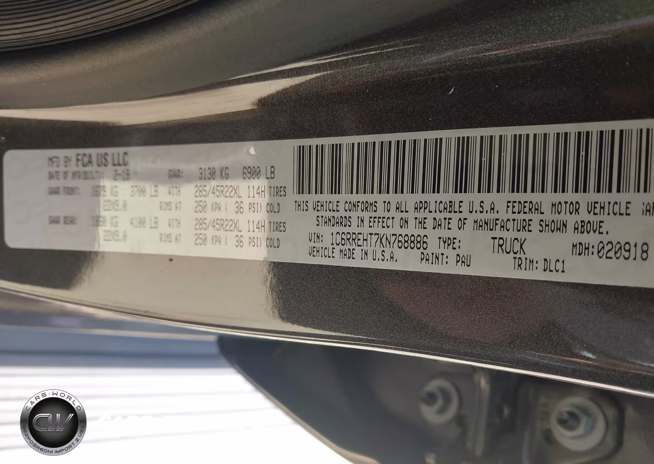 2019 Ram 1500 Limited 4X2 5'7 Box VIN:1C6RREHT7KN768886 - 9