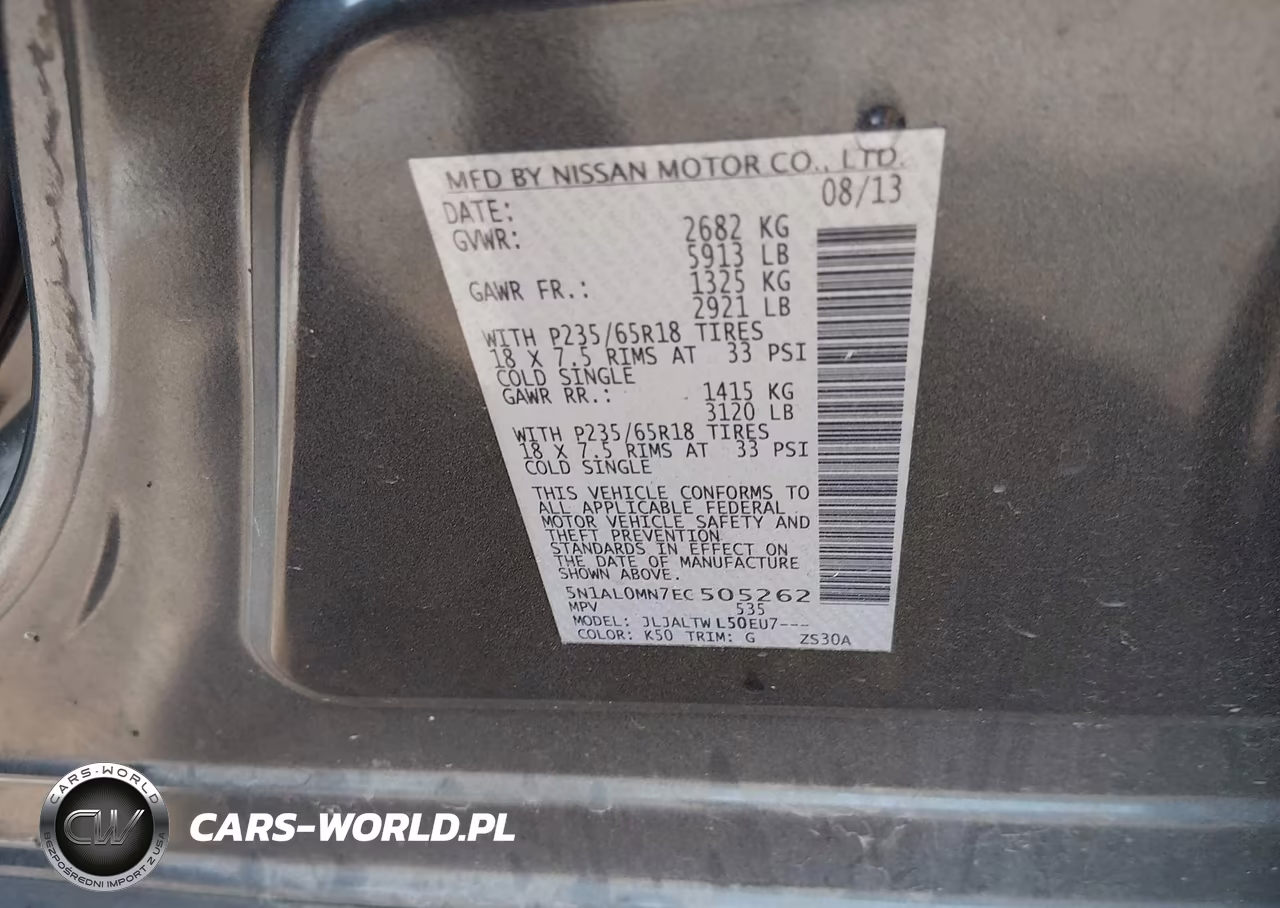 2014 Infiniti Qx60 VIN:5N1AL0MN7EC505262 - 9