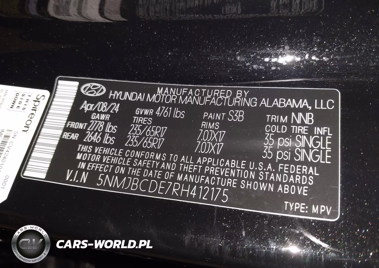 2024 Hyundai Tucson Sel VIN:5NMJBCDE7RH412175 - 9