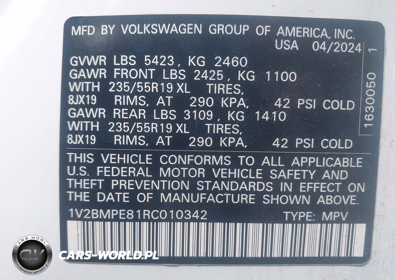 2024 Volkswagen Id.4 Standard VIN:1V2BMPE81RC010342 - 9