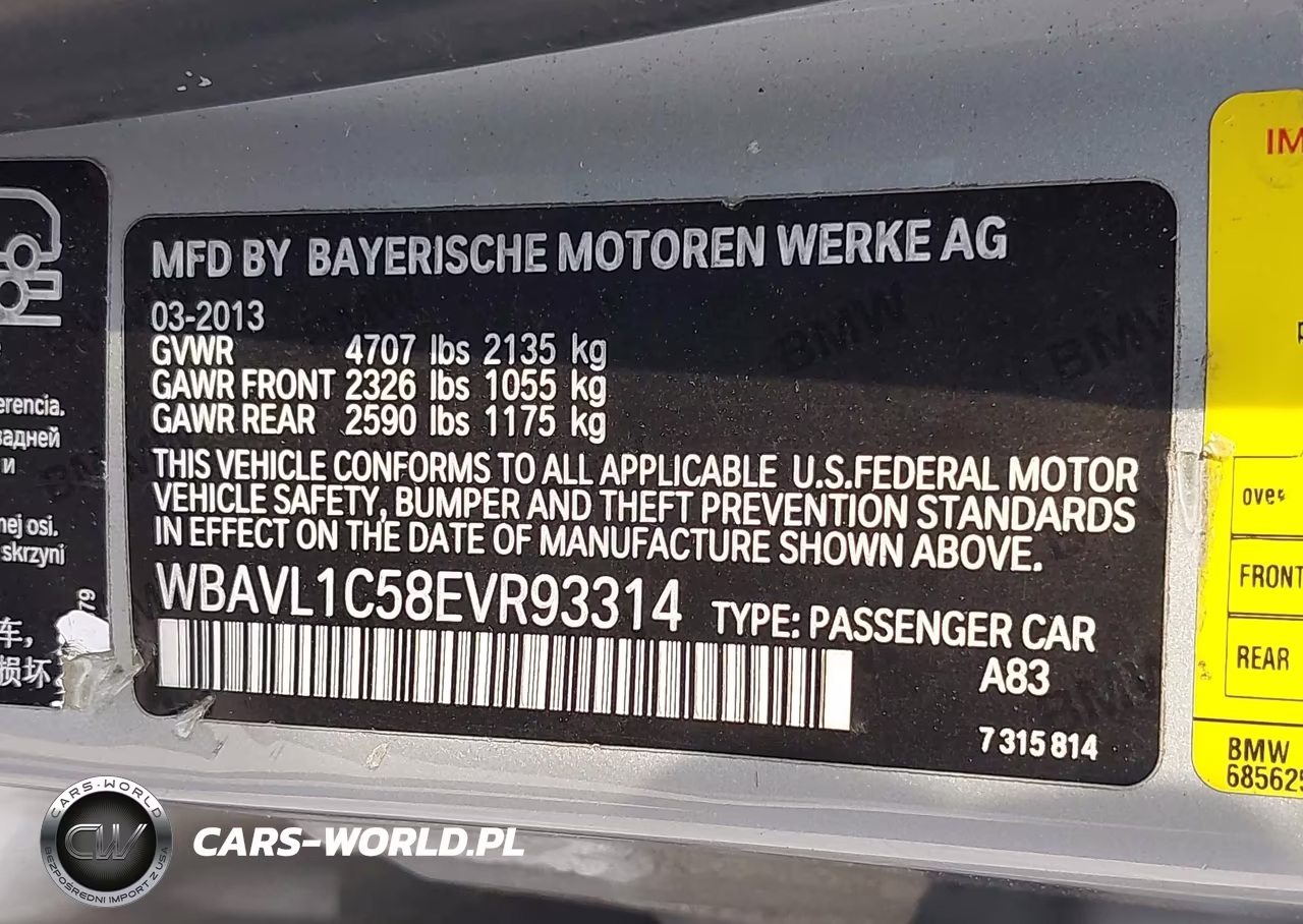 2014 BMW X1 xDrive28I VIN:WBAVL1C58EVR93314 - 9