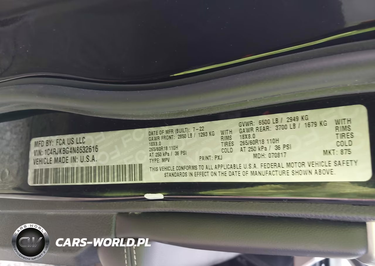 2022 Jeep Grand Cherokee L Limited 4X4 VIN:1C4RJKBG4N8632616 - 9