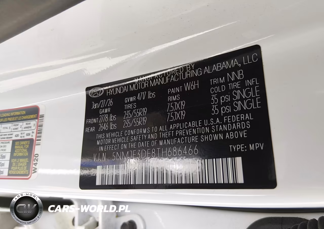 2026 Hyundai Tucson Limited VIN:5NMJE3DE8TH686466 - 9