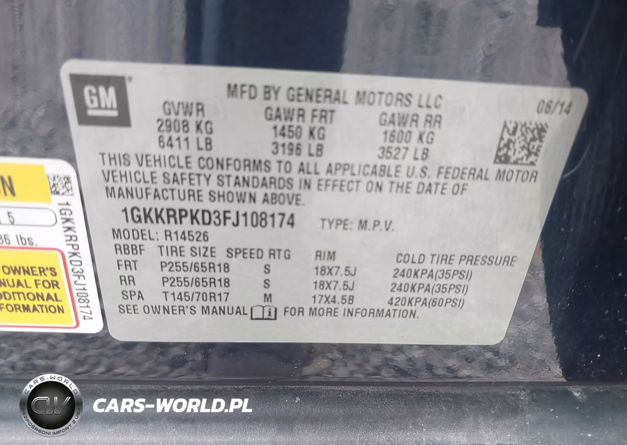 2015 GMC Acadia Sle-2 VIN:1GKKRPKD3FJ108174 - 9
