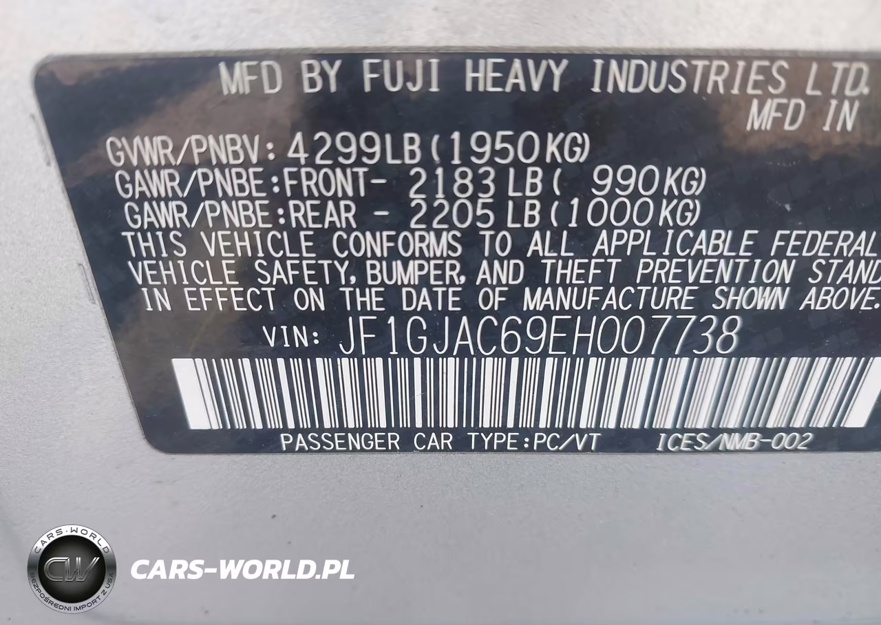 2014 Subaru Impreza 2.0I Premium VIN:JF1GJAC69EH007738 - 9
