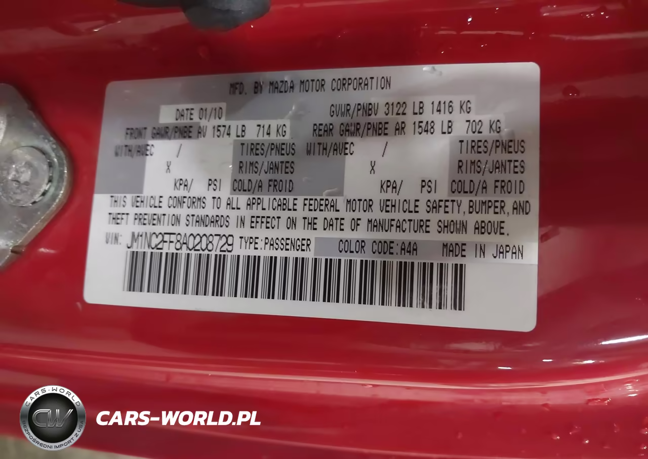 2010 Mazda Mx-5 Miata Grand Touring VIN:JM1NC2FF8A0208729 - 9