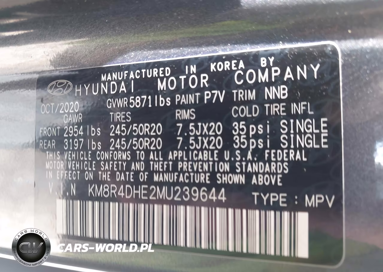 2021 Hyundai Palisade Sel VIN:KM8R4DHE2MU239644 - 9