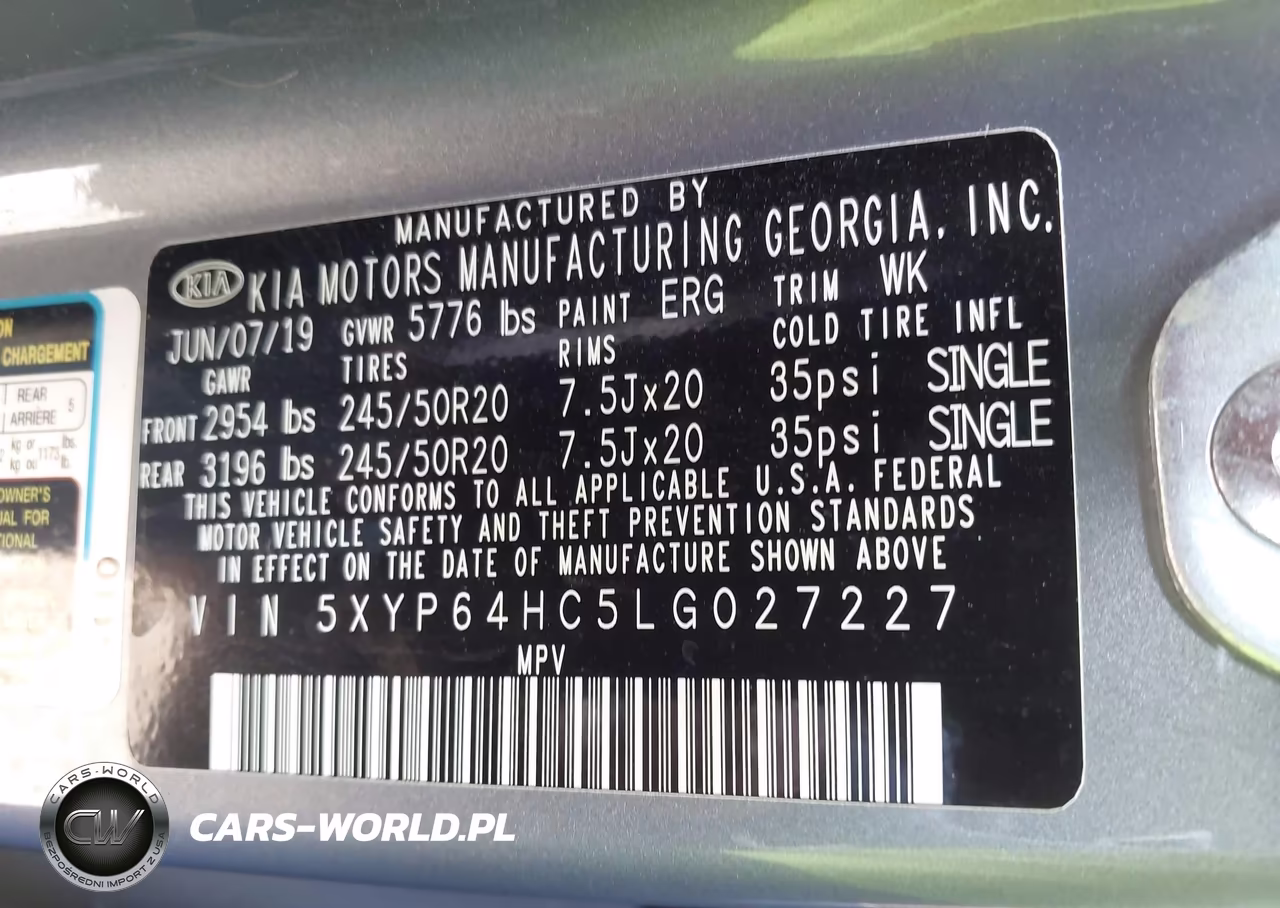 2020 Kia Telluride S VIN:5XYP64HC5LG027227 - 9