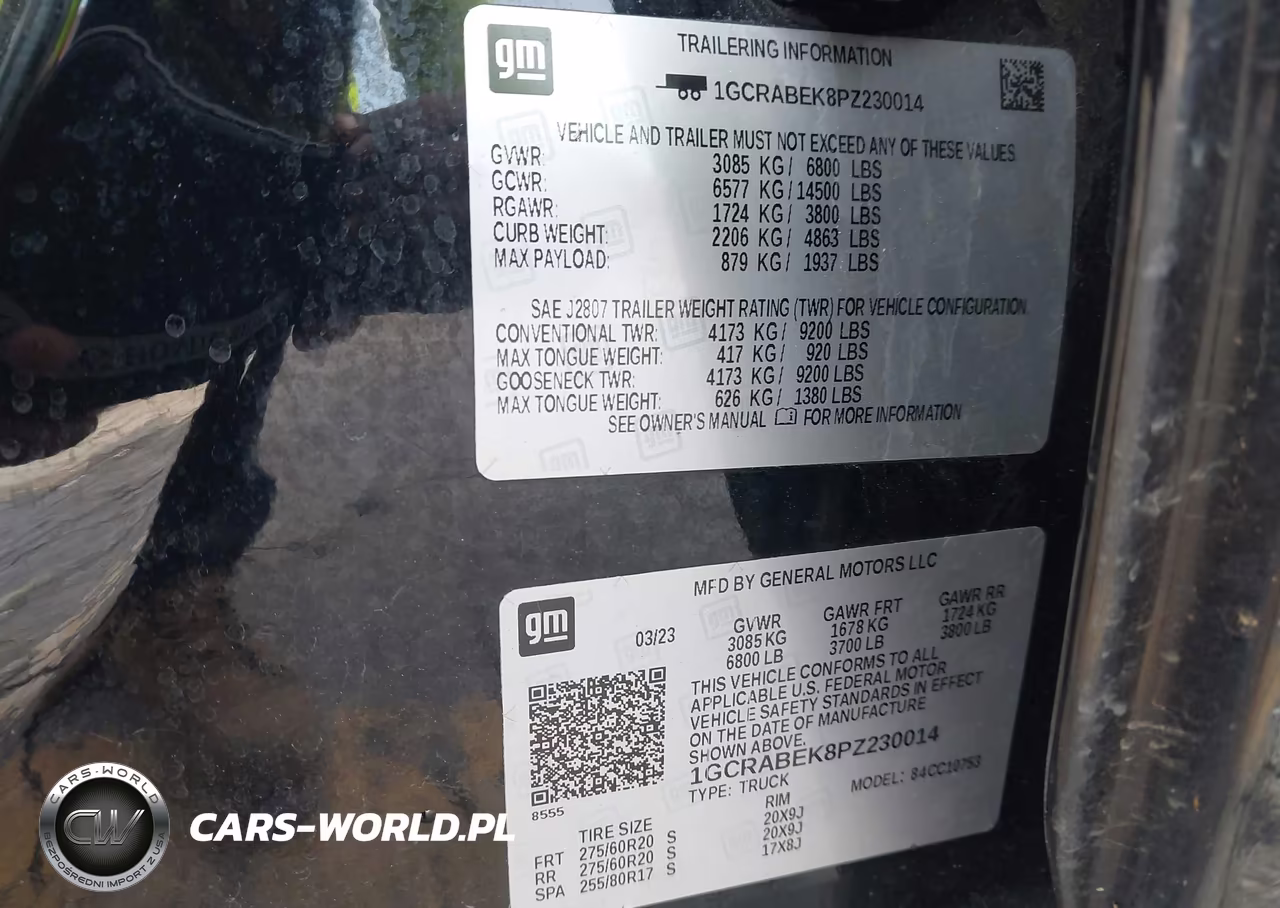 2023 Chevrolet Silverado 1500 2Wd Standard Bed Custom VIN:1GCRABEK8PZ230014 - 9