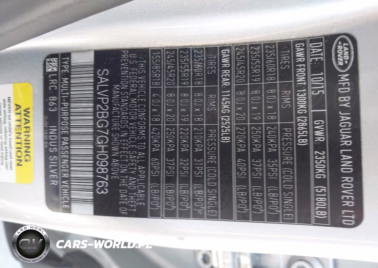 2016 Land Rover Range Rover Evoque Se-Se Premium VIN:SALVP2BG7GH098763 - 9