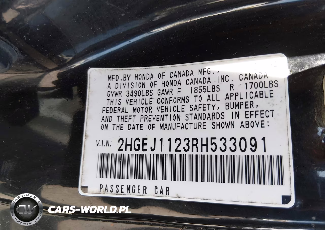 1994 Honda Civic Ex VIN:2HGEJ1123RH533091 - 9