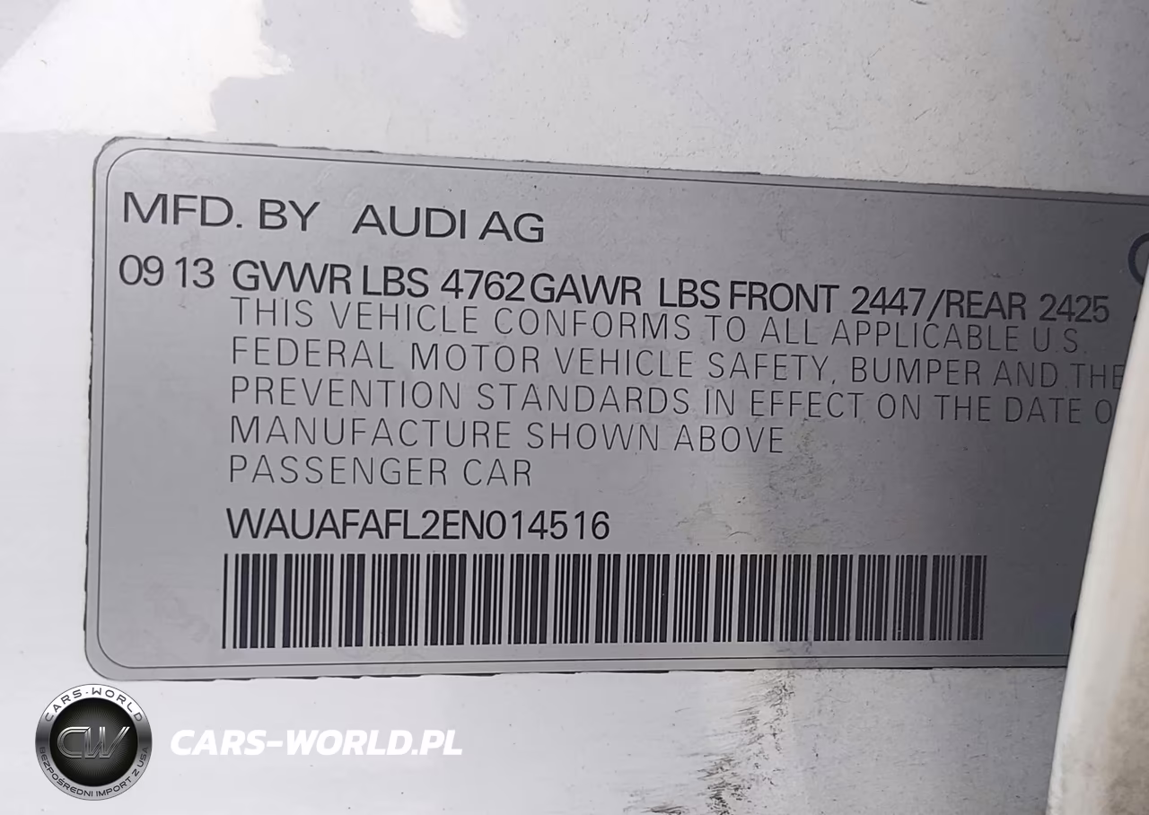 2014 Audi A4 2.0T Premium VIN:WAUAFAFL2EN014516 - 9