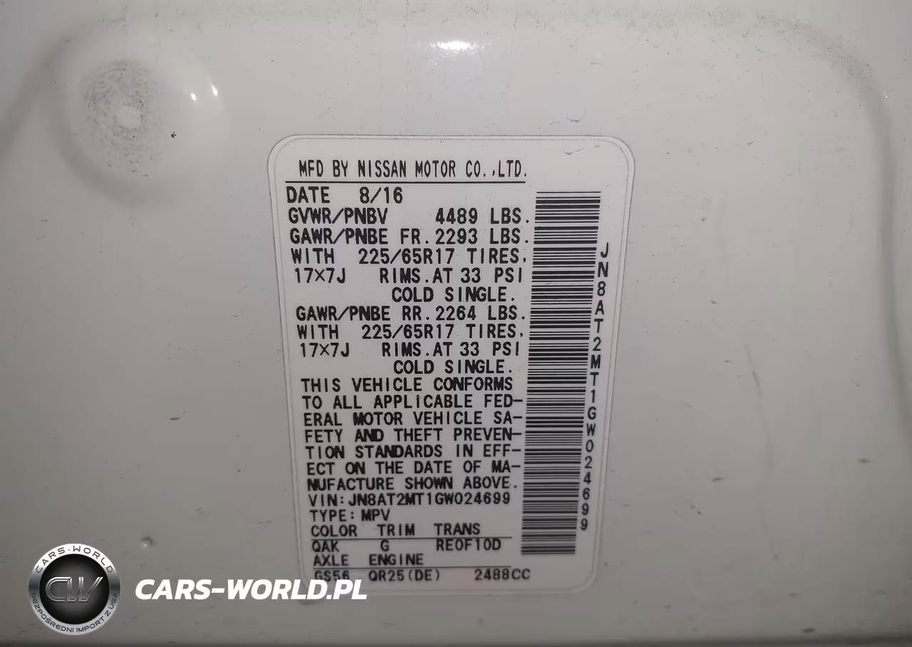 2016 Nissan Rogue S VIN:JN8AT2MT1GW024699 - 9