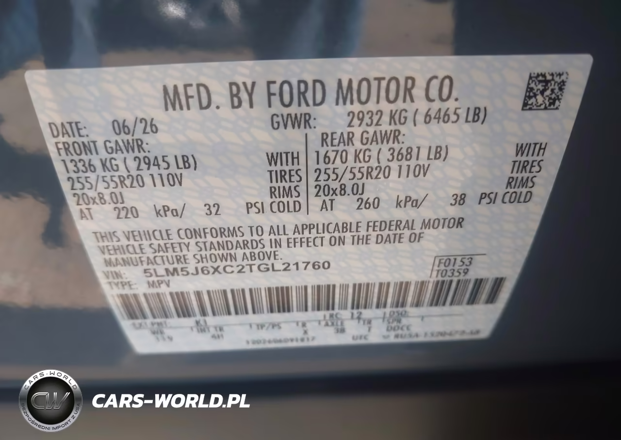 2026 Lincoln Aviator Premiere VIN:5LM5J6XC2TGL21760 - 9