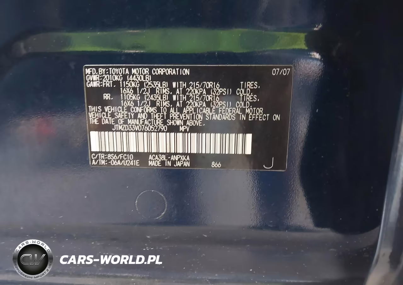 2007 Toyota Rav4 VIN:JTMZD33V076052790 - 9