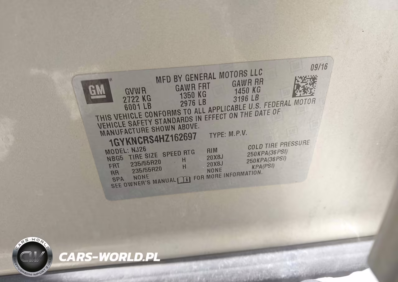 2017 Cadillac Xt5 Premium Luxury VIN:1GYKNCRS4HZ162697 - 9