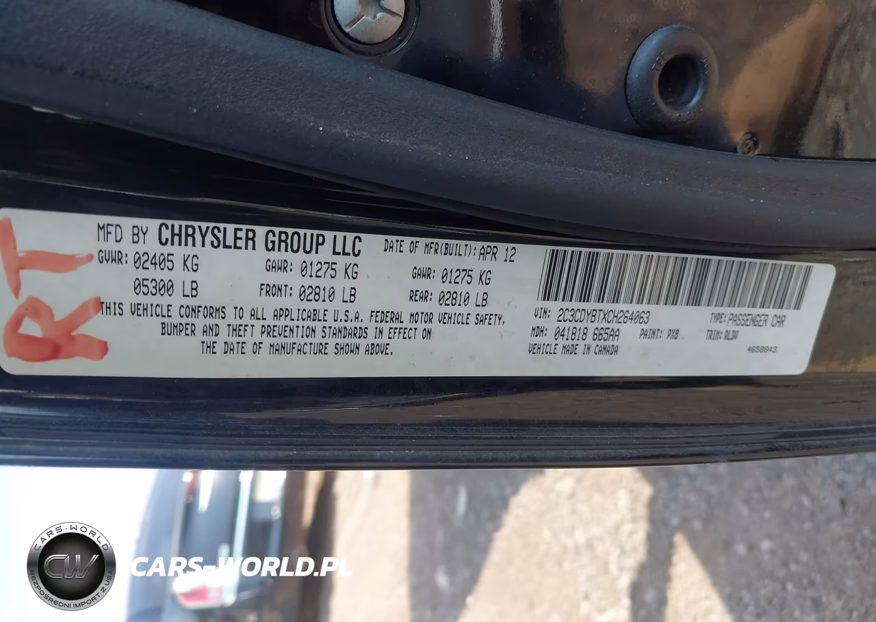 2012 Dodge Challenger R-T VIN:2C3CDYBTXCH264063 - 9