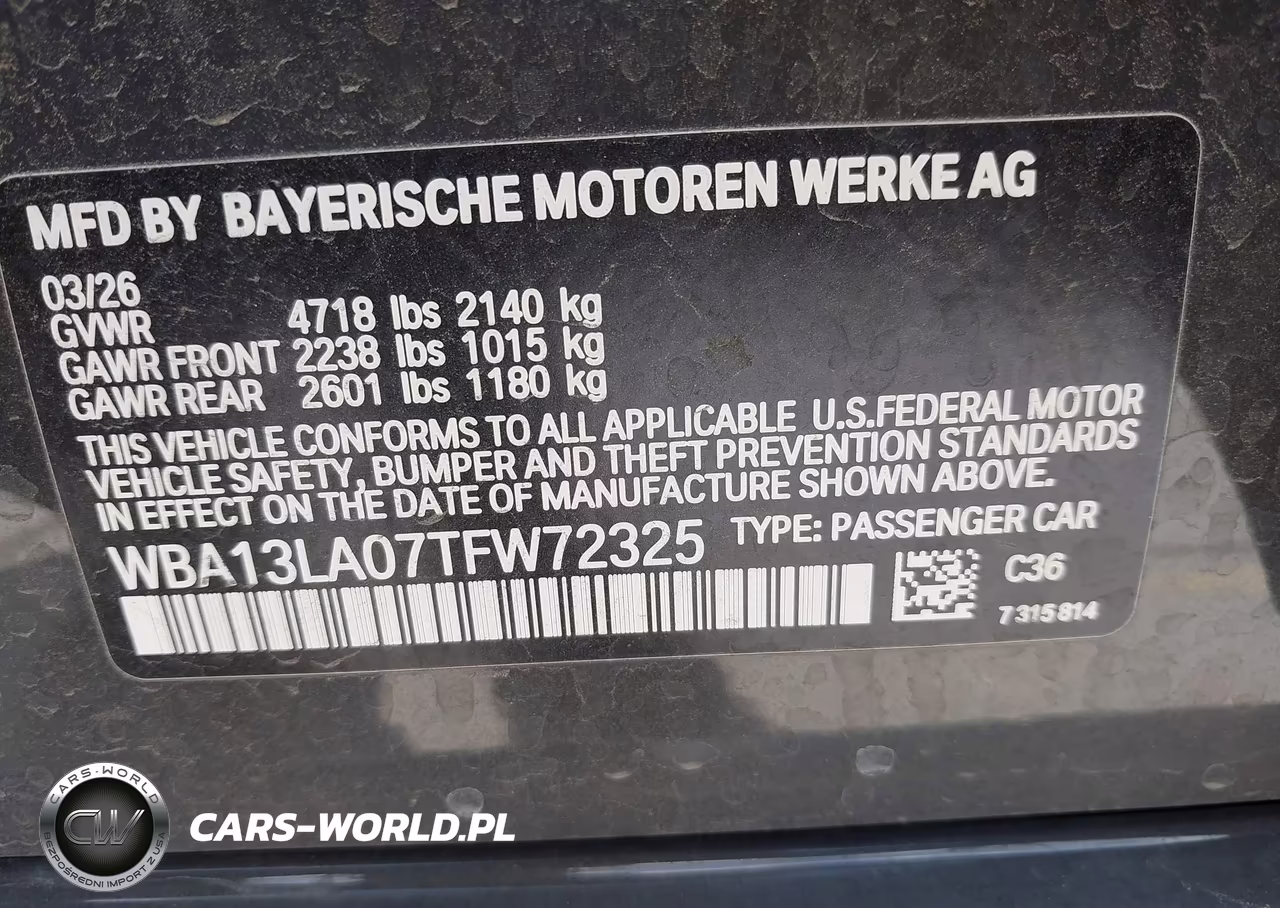 2026 BMW 330I VIN:WBA13LA07TFW72325 - 9