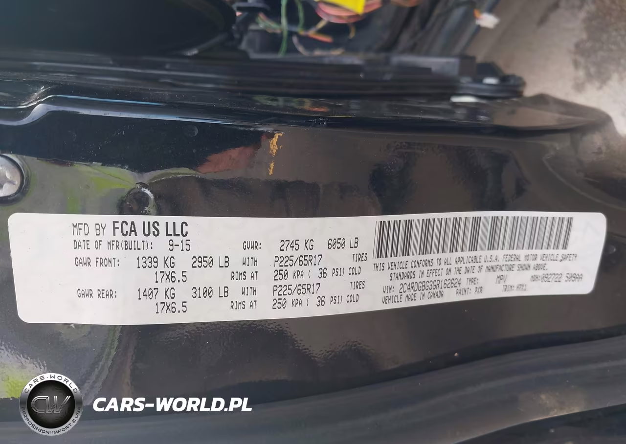 2016 Dodge Grand Caravan American Value Pkg VIN:2C4RDGBG3GR162624 - 9