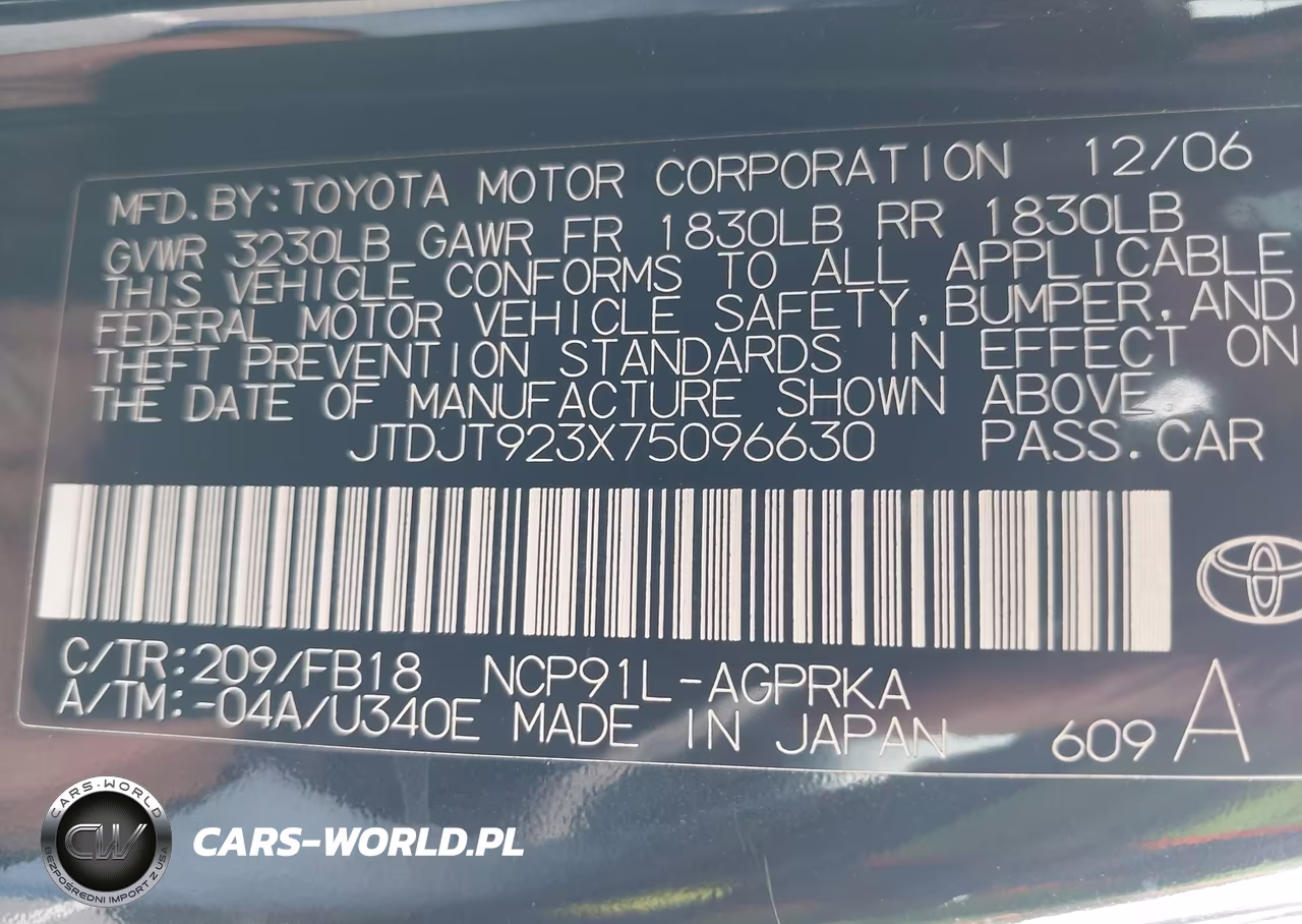 2007 Toyota Yaris VIN:JTDJT923X75096630 - 9