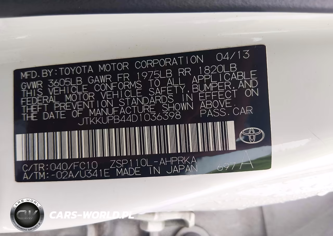 2013 Scion Xd VIN:JTKKUPB44D1036398 - 9