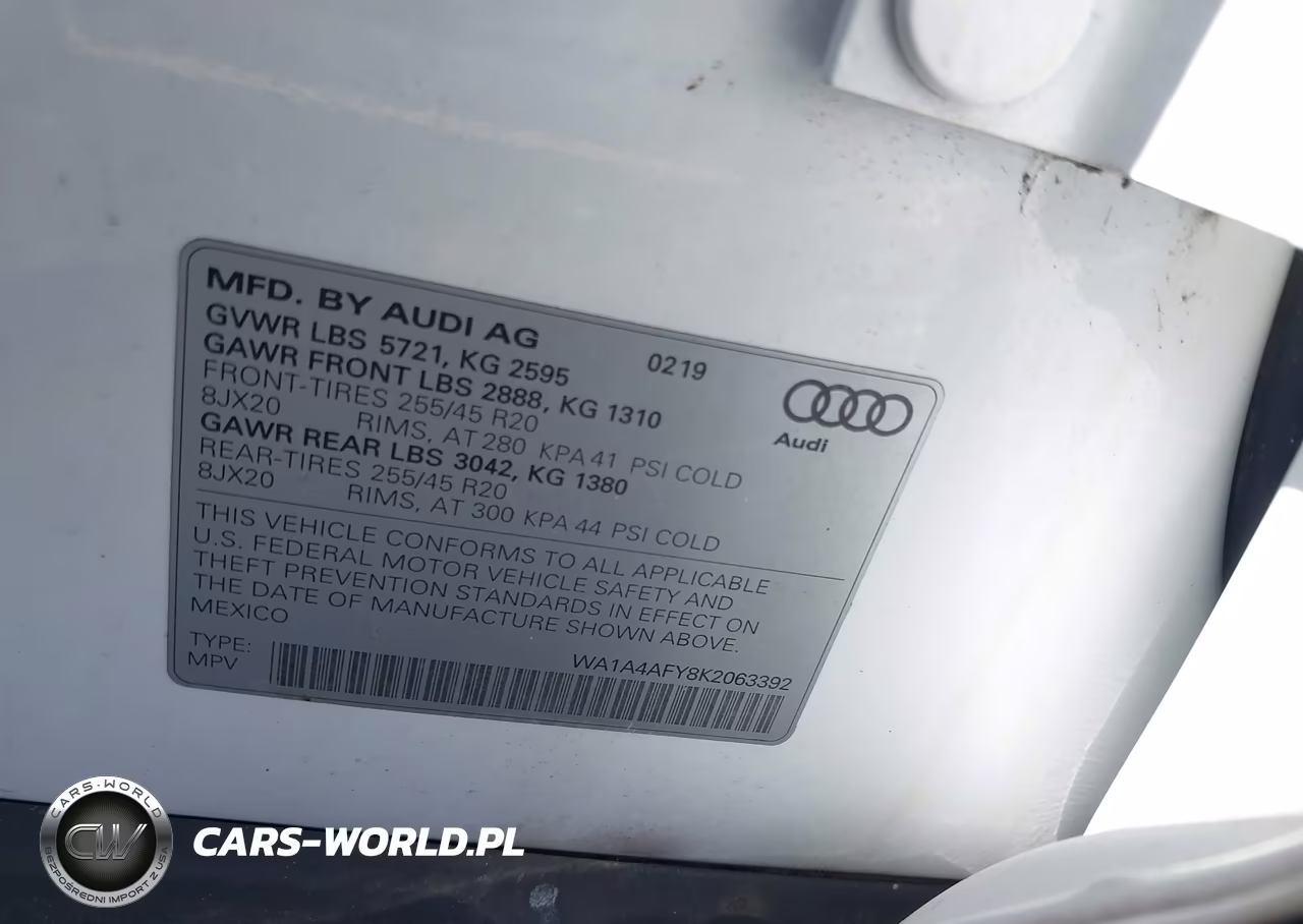 2019 Audi Sq5 3.0T Premium VIN:WA1A4AFY8K2063392 - 9
