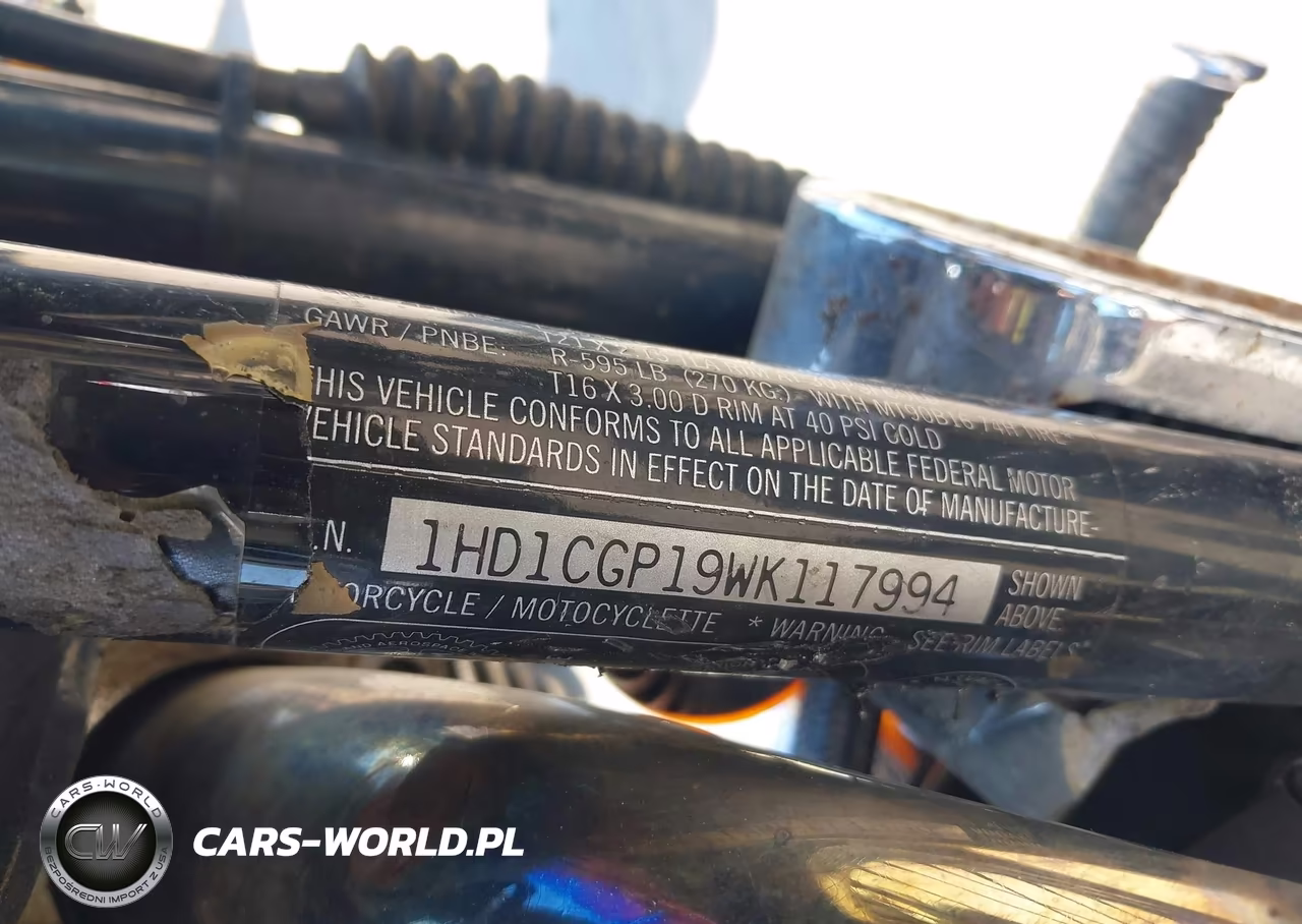 1998 Harley-Davidson Xl1200 C VIN:1HD1CGP19WK117994 - 10