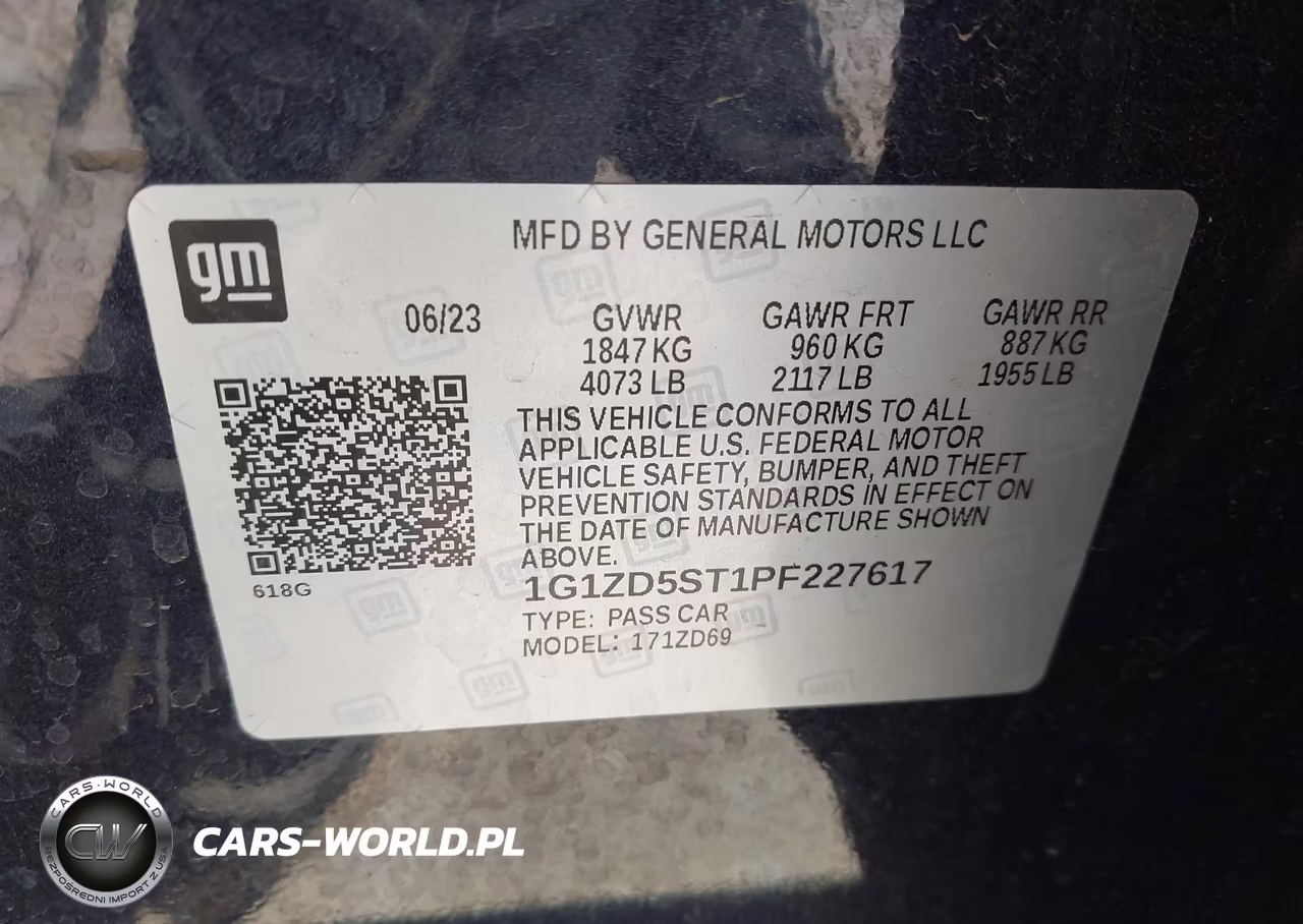 2023 Chevrolet Malibu Fwd 1Lt VIN:1G1ZD5ST1PF227617 - 9