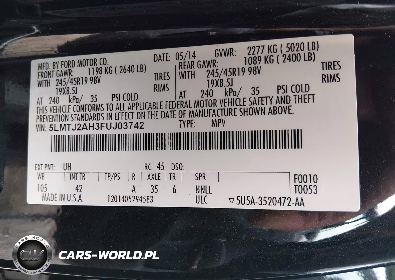 2015 Lincoln Mkc VIN:5LMTJ2AH3FUJ03742 - 9