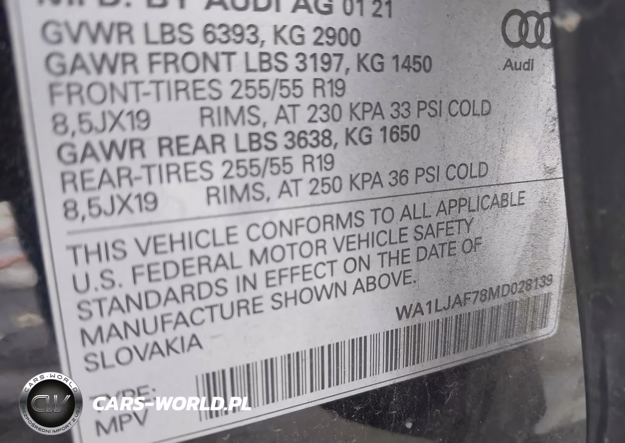 2021 Audi Q7 Premium Plus 45 Tfsi Quattro Tiptronic VIN:WA1LJAF78MD028139 - 9