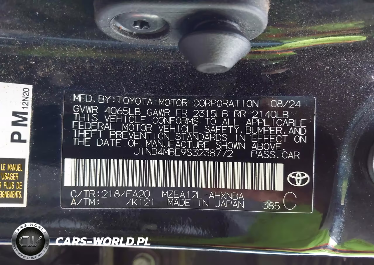 2025 Toyota Corolla Nightshade Edition VIN:JTND4MBE9S3238772 - 9