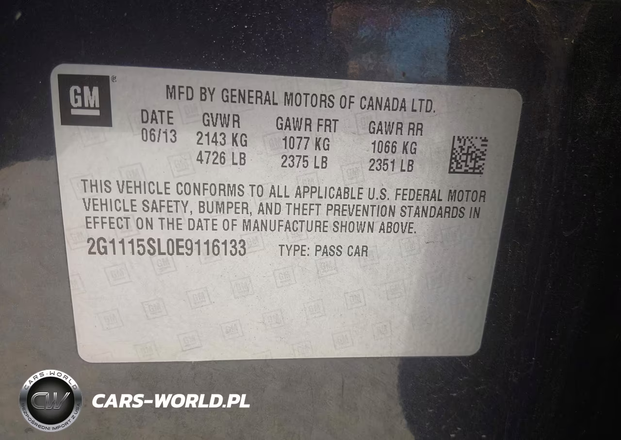 2014 Chevrolet Impala Lt VIN:2G1115SL0E9116133 - 9