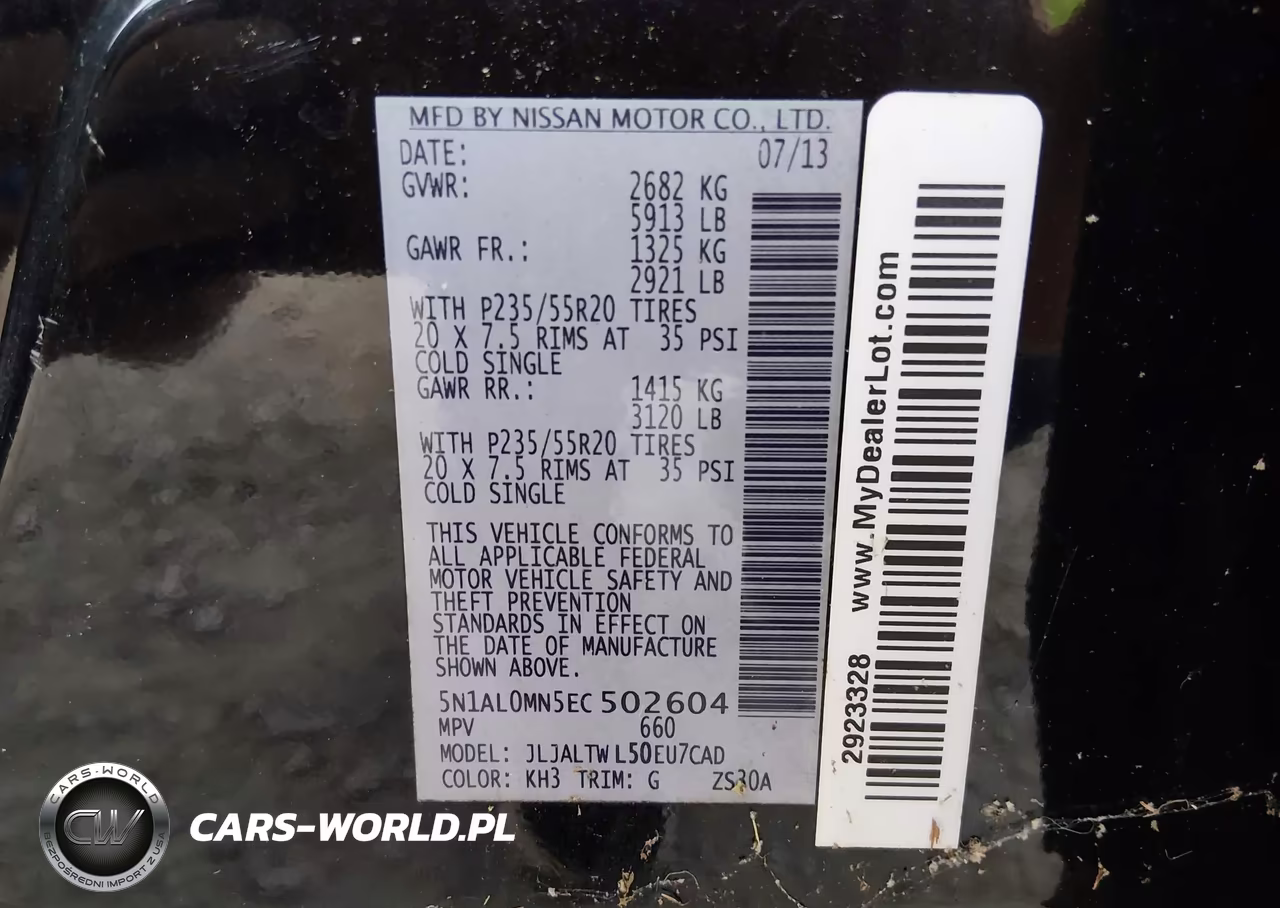 2014 Infiniti Qx60 VIN:5N1AL0MN5EC502604 - 9