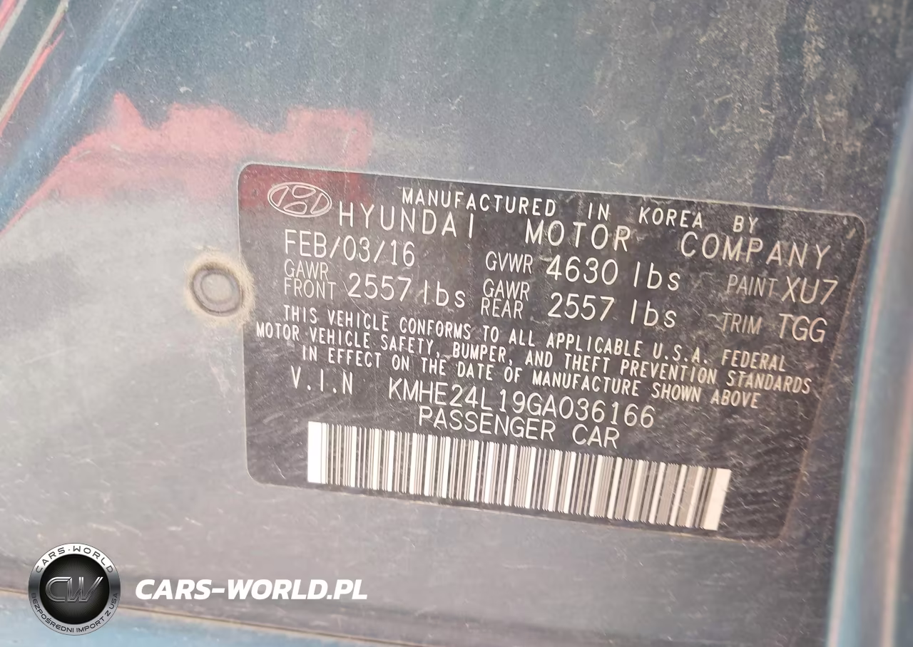 2016 Hyundai Sonata Hybrid Se VIN:KMHE24L19GA036166 - 9