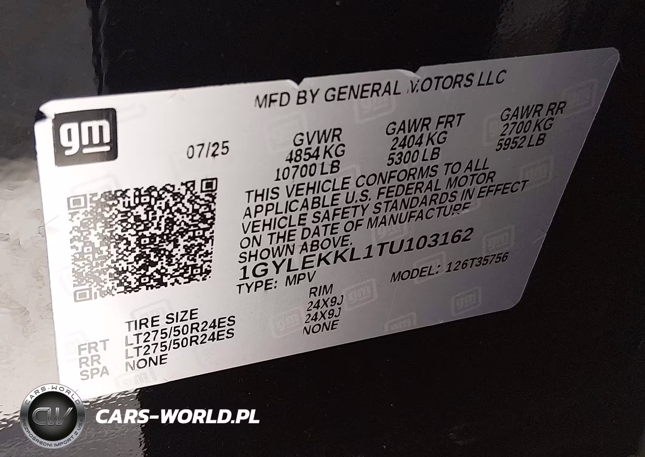 2026 Cadillac Escalade VIN:1GYLEKKL1TU103162 - 9