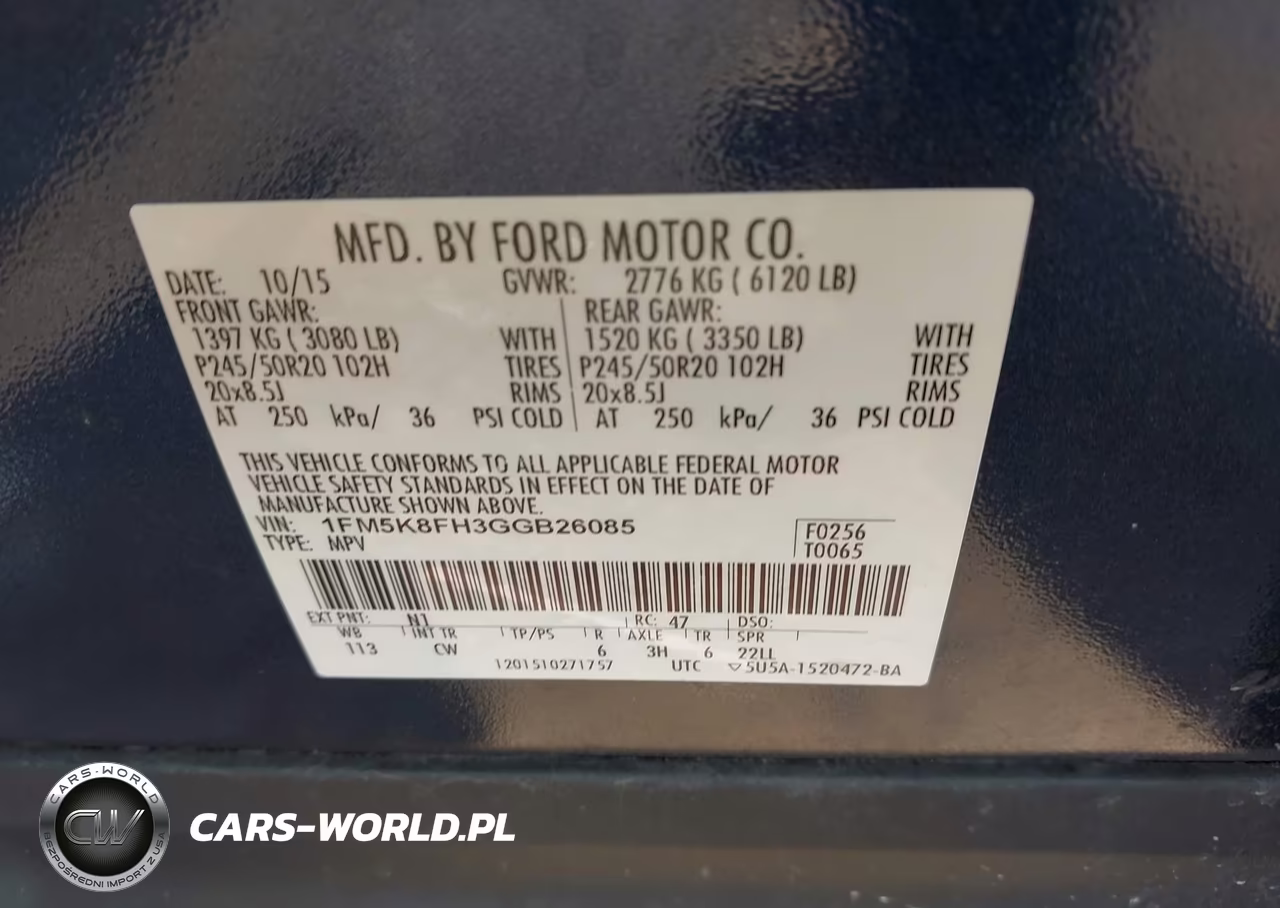 2016 Ford Explorer Limited VIN:1FM5K8FH3GGB26085 - 9