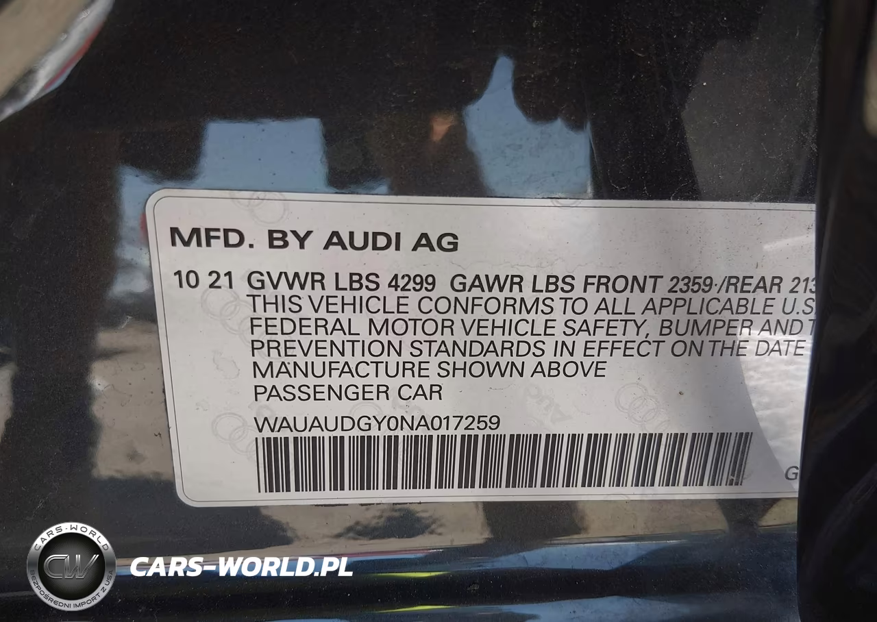 2022 Audi A3 Premium 40 Tfsi Front-Wheel Drive S Tronic VIN:WAUAUDGY0NA017259 - 9