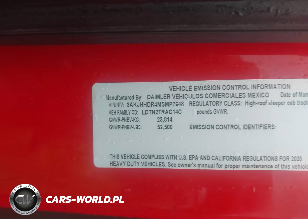 2021 Freightliner New Cascadia 126 VIN:3AKJHHDR4MSMP7648 - 8