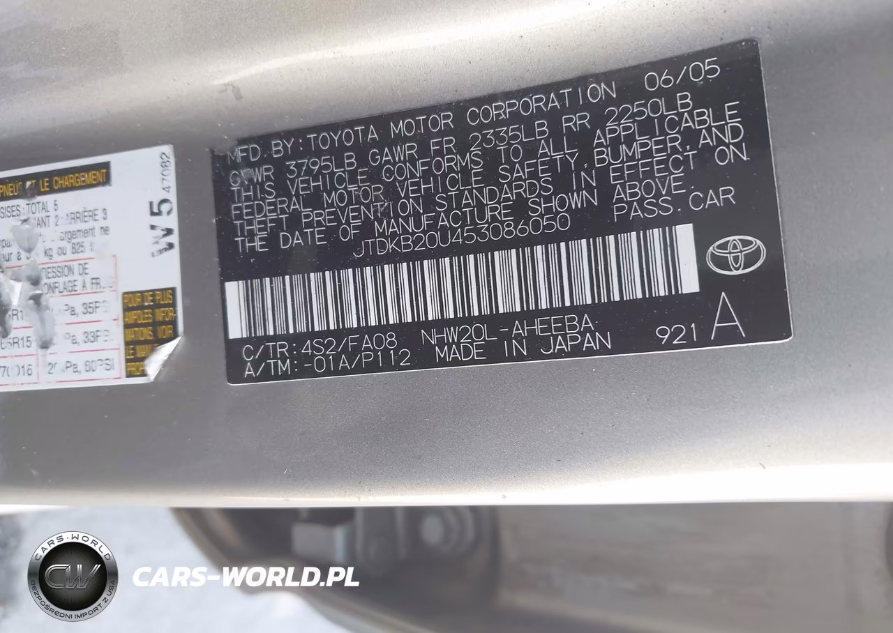 2005 Toyota Prius VIN:JTDKB20U453086050 - 9