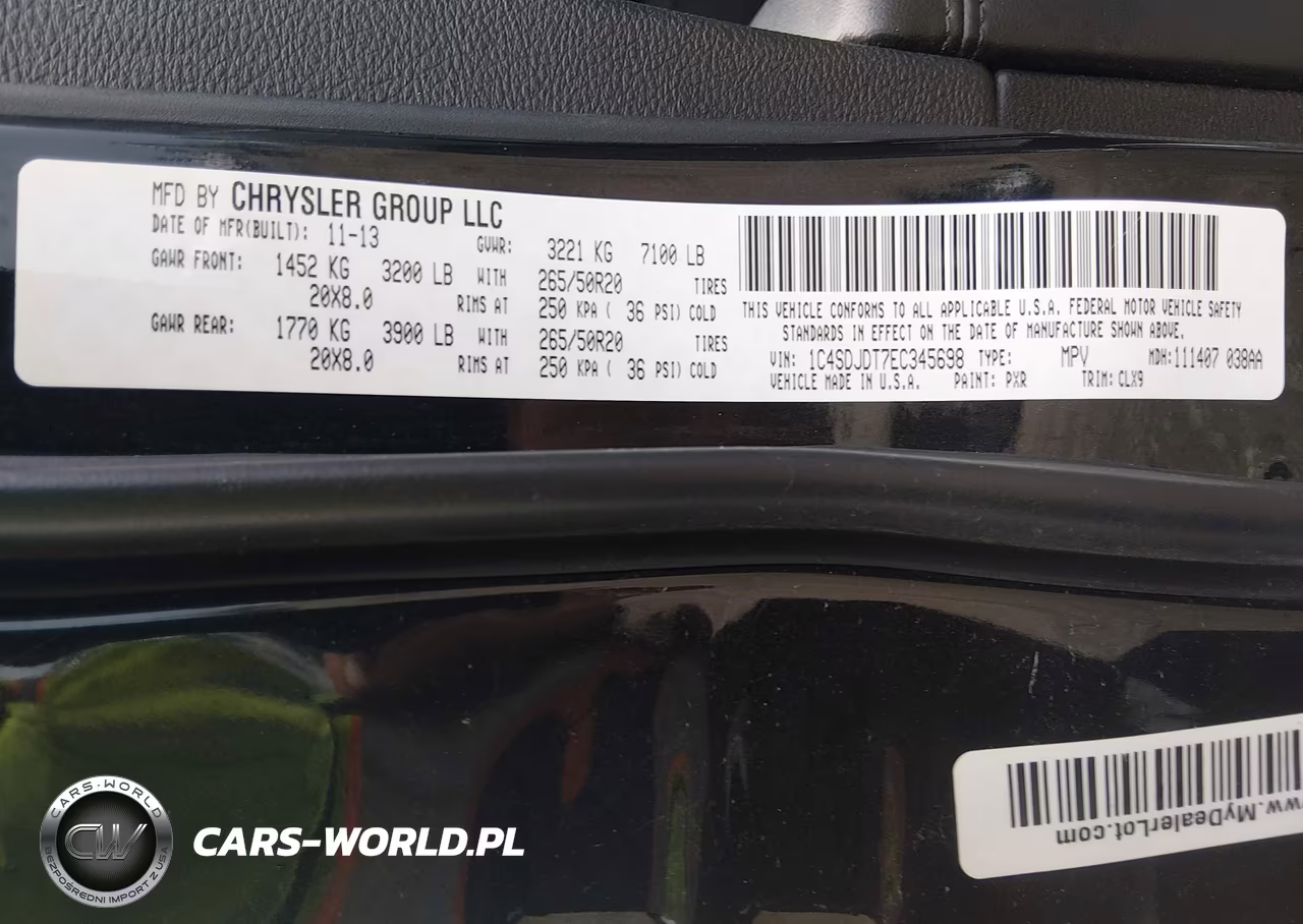 2014 Dodge Durango Limited VIN:1C4SDJDT7EC345698 - 9