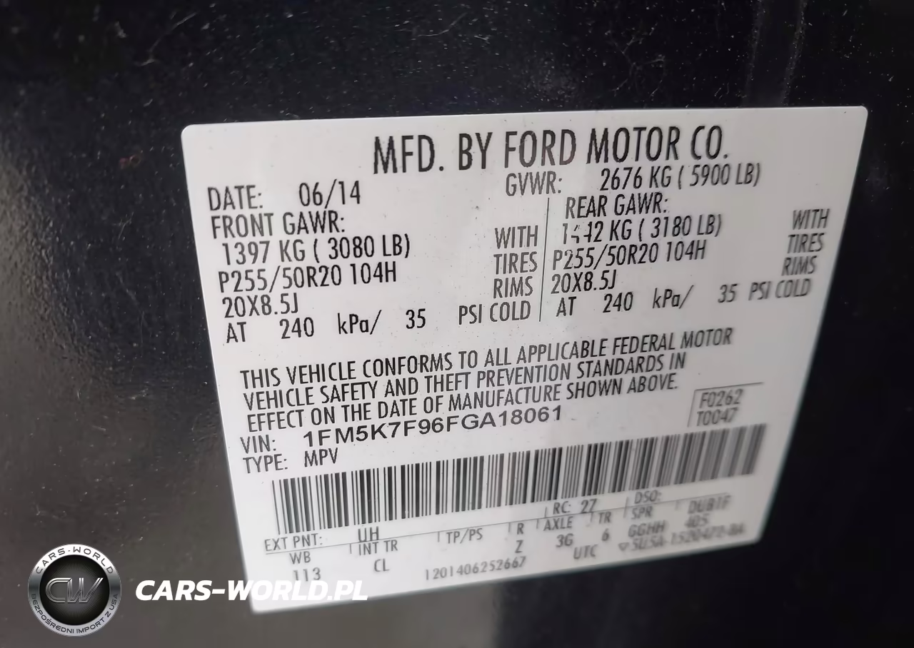 2015 Ford Explorer Limited VIN:1FM5K7F96FGA18061 - 9